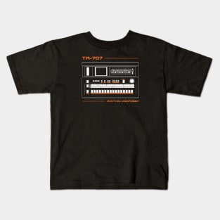 TR-707 Vintage Drum Machine Kids T-Shirt